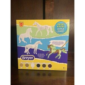 4 Breyer Horses Stablemates Paint & Play Glow in The Dark NEW Alborozo